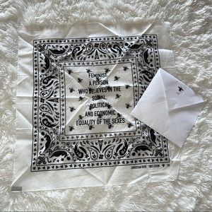 Christian Dior 💛 Feminist Bandana with Envelope